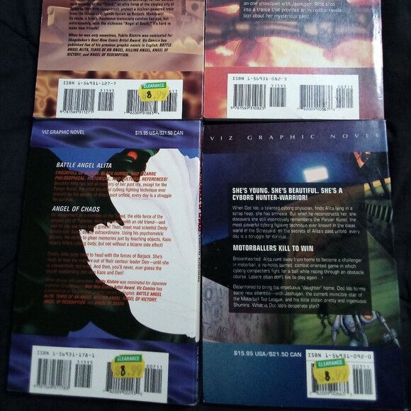 Battle Angel Alita Yukito Kishiro Anime Manga Books Set of 4 - Picture 4 of 6